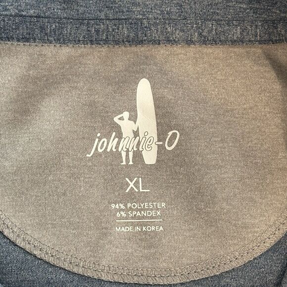 Johnnie O Golf Vest Mens XL Blue Performance Quarter Zip Preppy Casual Work - Picture 3 of 6